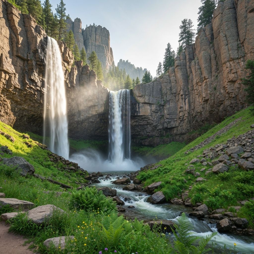 Waterfall in Spearfish Canyon